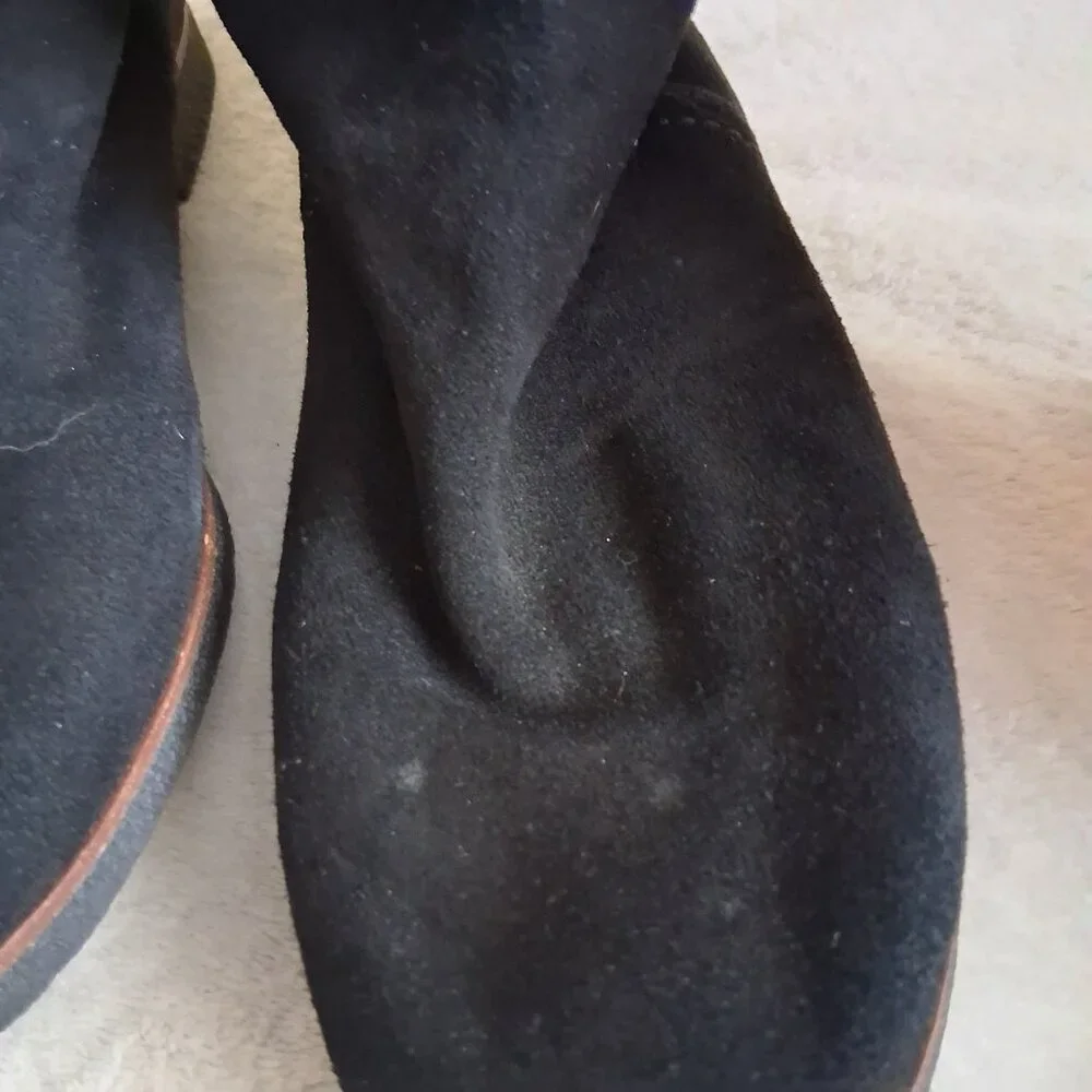 Sam Edelman Women's Size 7.5 Black Suede Orlando Faux Fur Knee High Boots - Picture 14 of 14